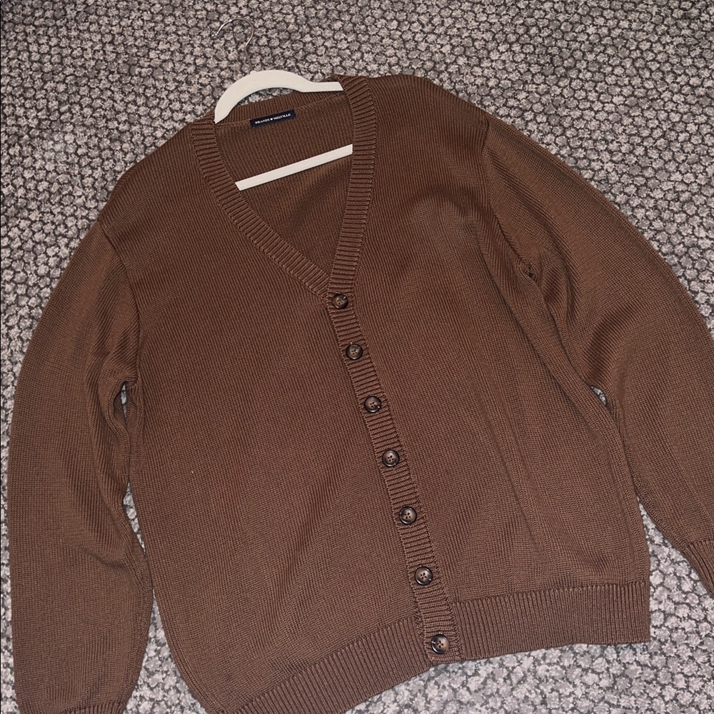 Brandy Melville Brown Cardigan Sweater